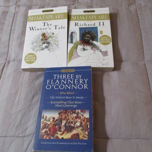 Lot of 3 Signet Classics Paperback Novels Shakespeare Flannery O'Connor